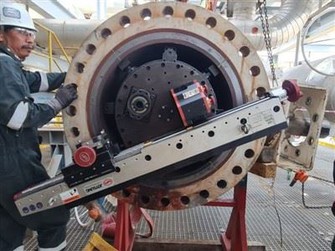 Mesin Pemesinan Bebibir Rhombic Seven Tower Pembaikan Tangki Mendidih Tinggi Pembaikan Permukaan Reaktor